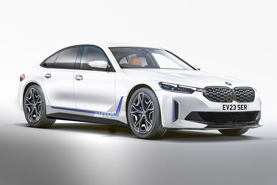 aria-label="93 bmw 5 series 2023 electric render imagined autocar"