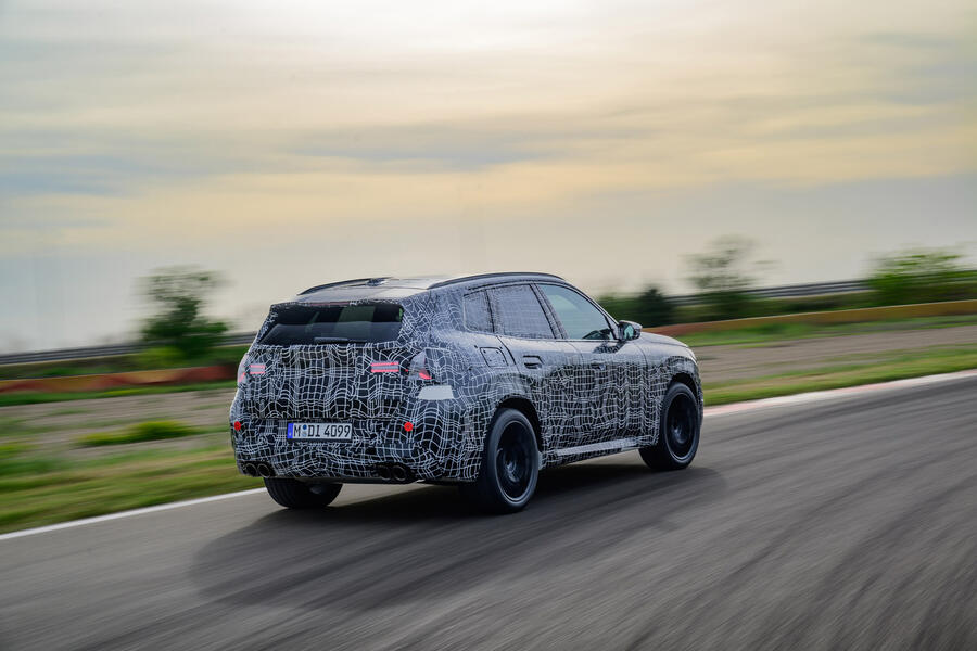 93 bmw x3 prototype review 2024 track driving rear