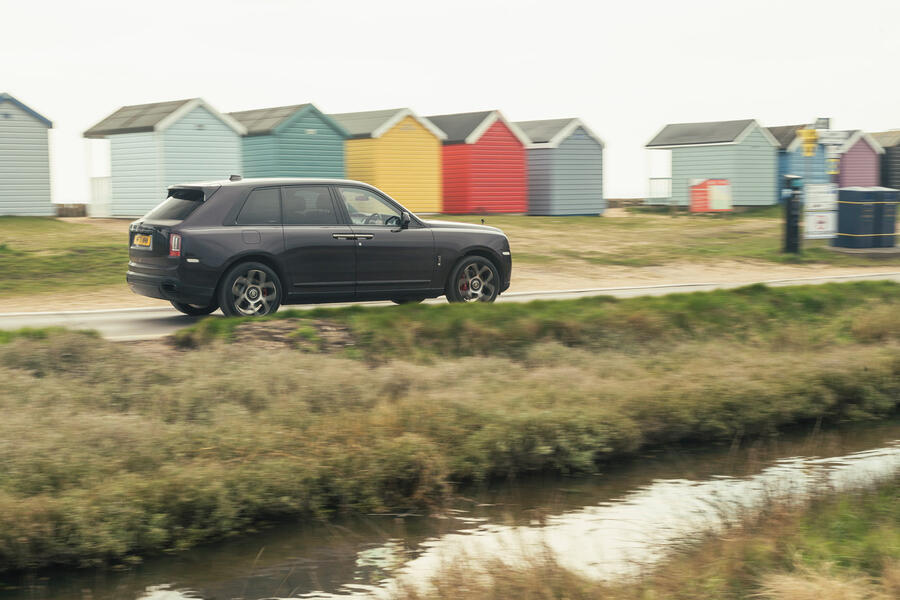 93 Rolls royce cullinan black badge rear side