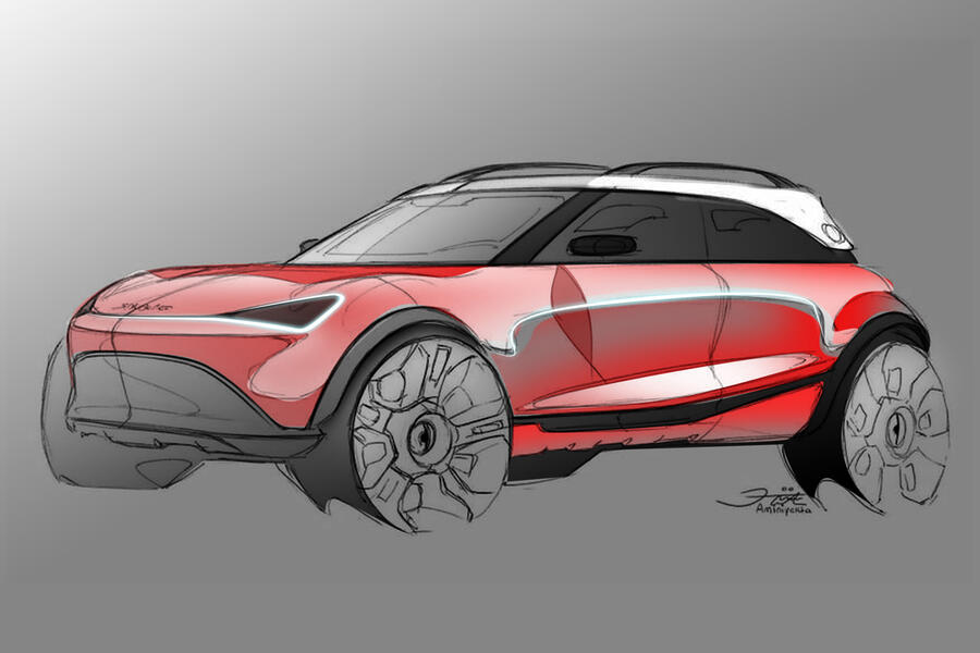 93 Smart suv sketch
