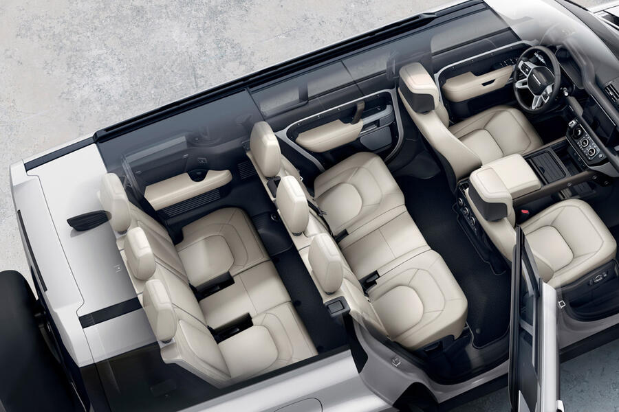 94 Land rover defender 130 seating layout