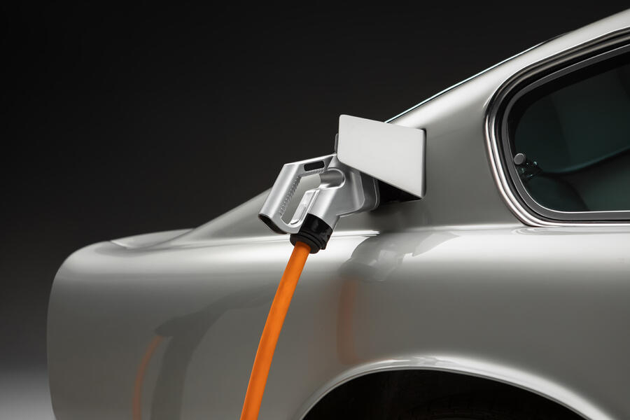 96 Aston martin db6 lunaz ev conversion offical images charging port