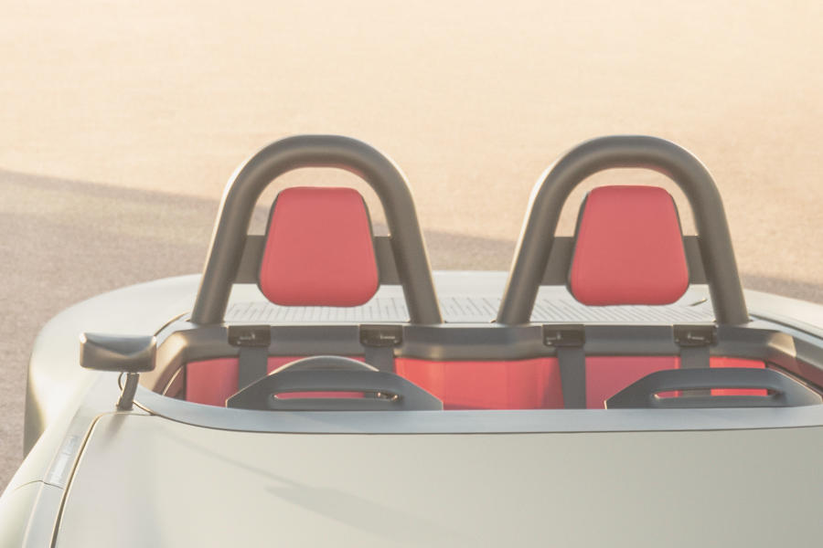 96 aura electric speedster concept 2021 reveal seats