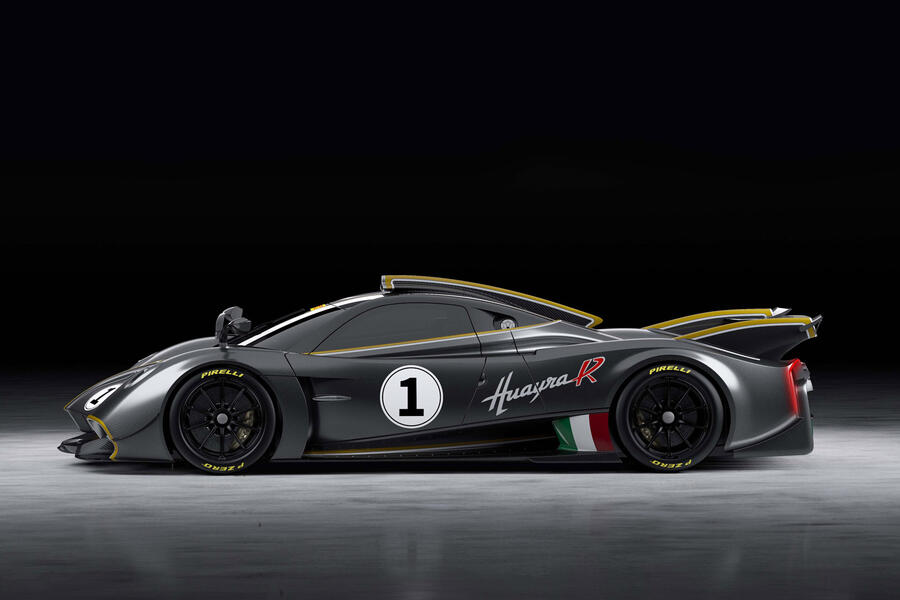 97 Pagani huayra r side profile