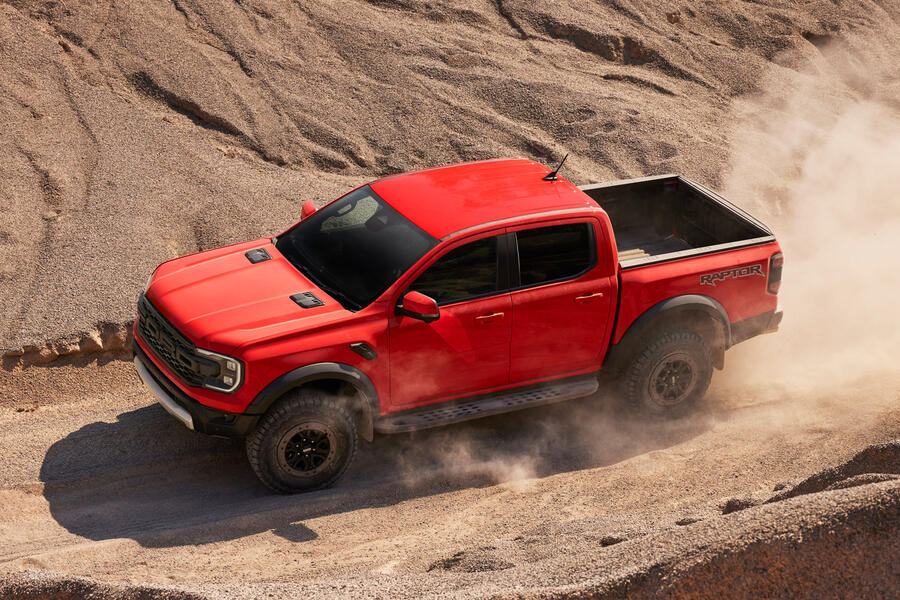 98 2022 Ford ranger raptor official reveal aerial