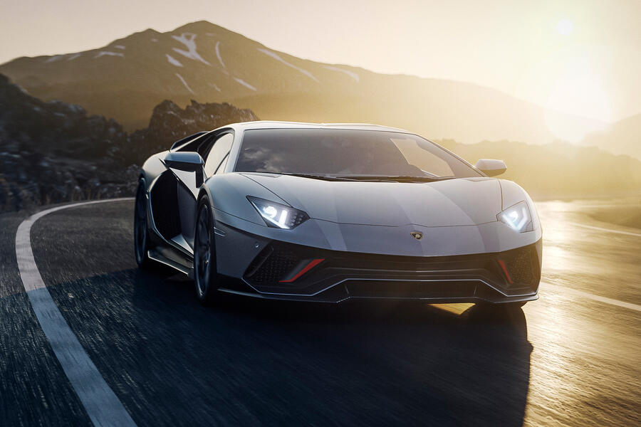 aria-label="98 lamborghini aventador ultimae official reveal coupe"