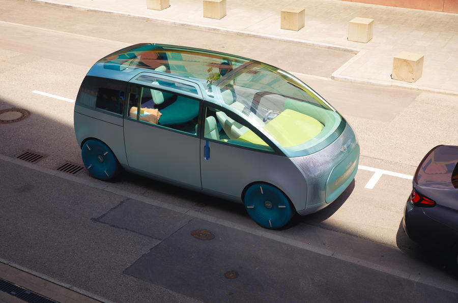 Rendu du concept Mini Urbanaut vu des trois quarts avant