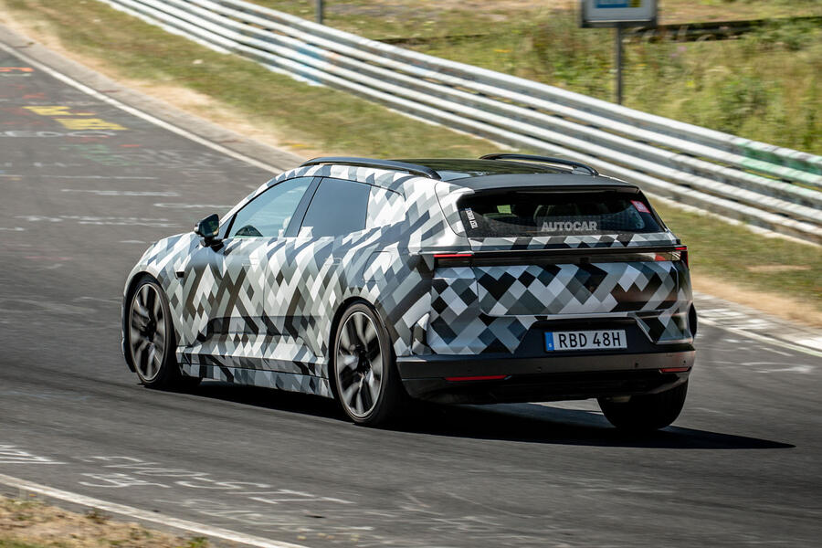 Polestar 4 SUV testing &ndash; rear quarter