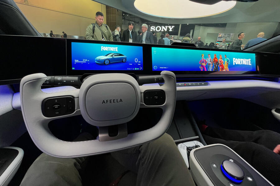 Afeela screen Fortnite