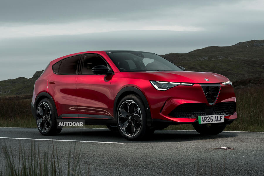 Alfa Romeo Stelvio replacement â€“ Autocar render, front quarter