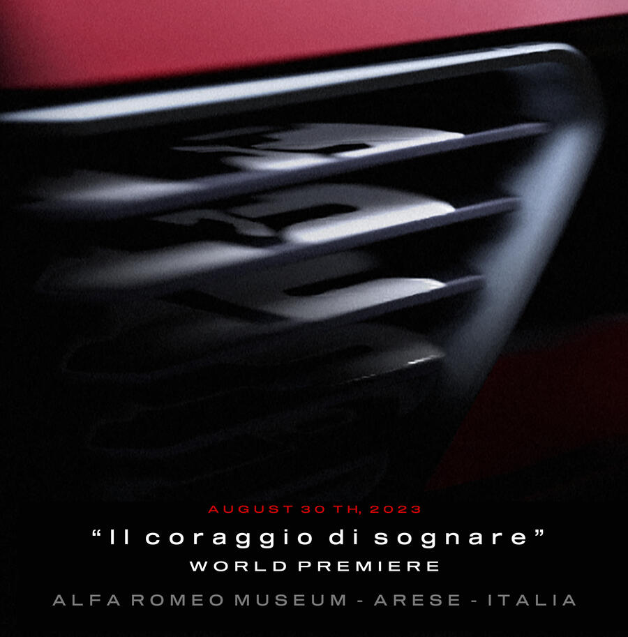 Alfa Romeo car   teaser representation  4 July 2023