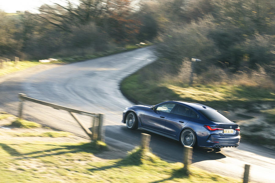 Alpina d4 s gran coupe 04 side panning