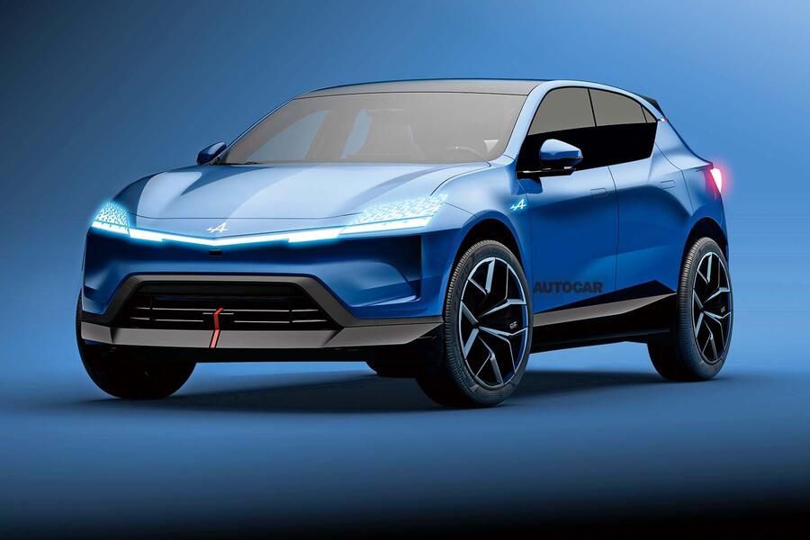 alpine suv render front three quarter