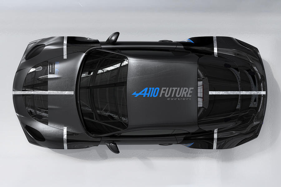 Alpine A110 Future &ndash; plan view