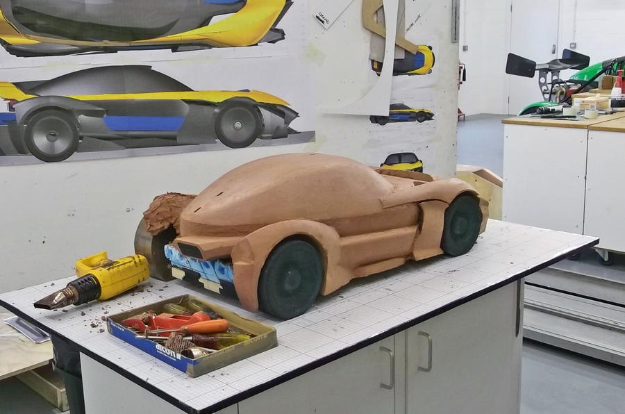 Ariel hipercar 2022 clay model rear