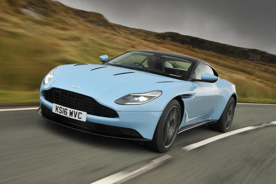 Aston martin db11 front quarter tracking 2016