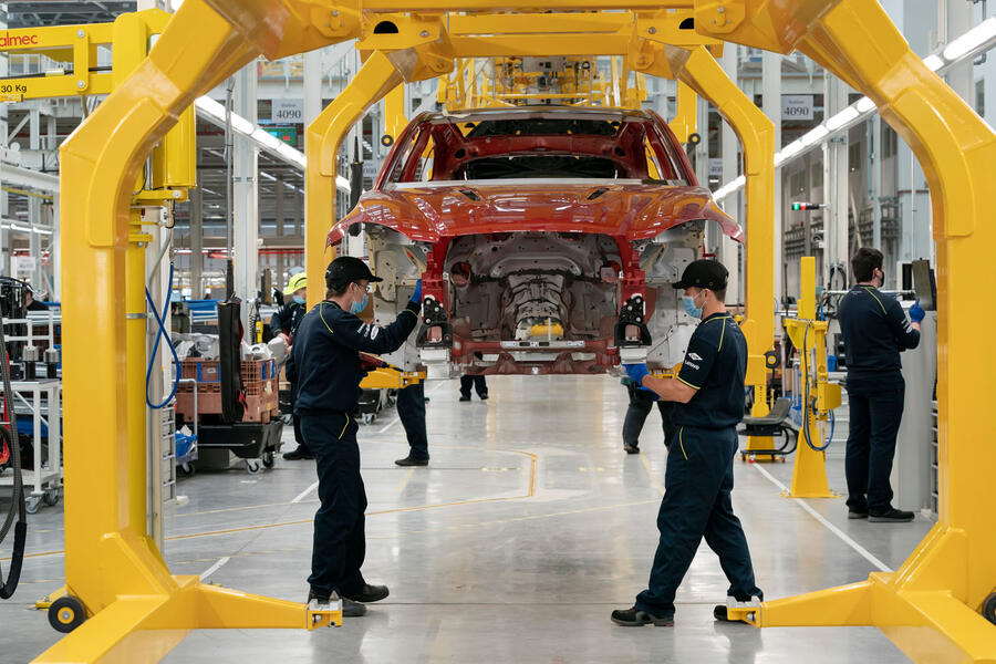 Aston martin dbx production st athan