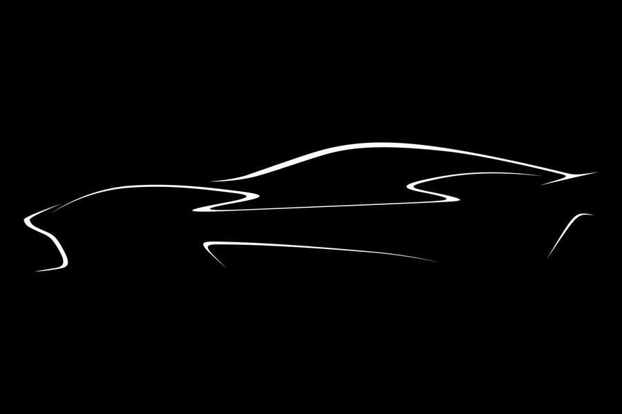 Aston Martin electric GT teaser sketch