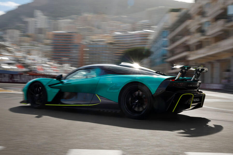 Aston Martin Valhalla at Monaco GP circuit