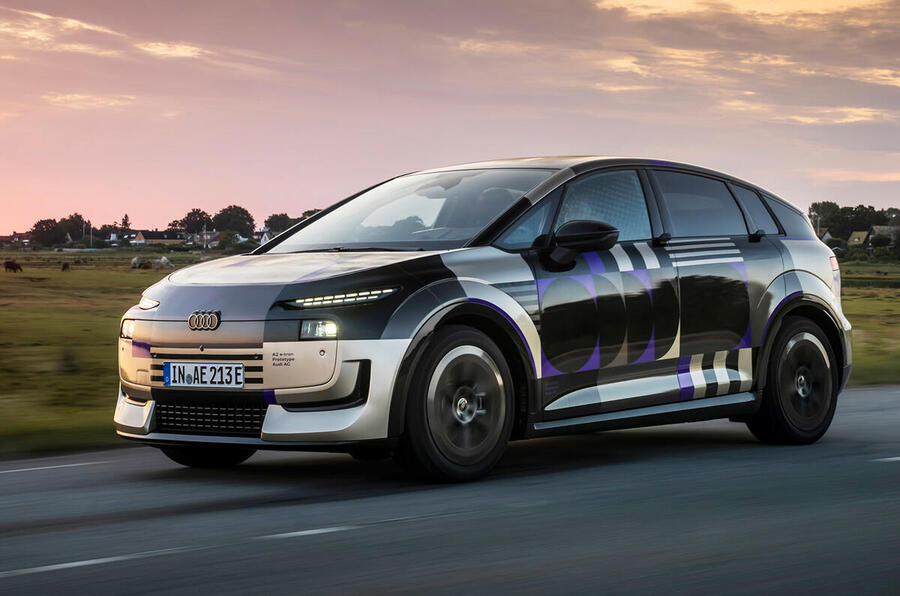 Audi A2 E-tron in camo