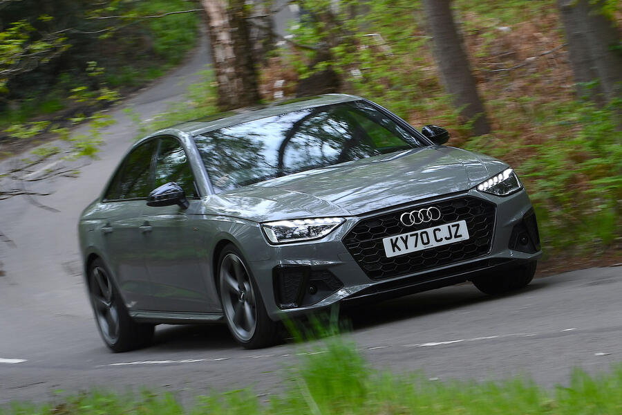 Audi A4 front quarter tracking