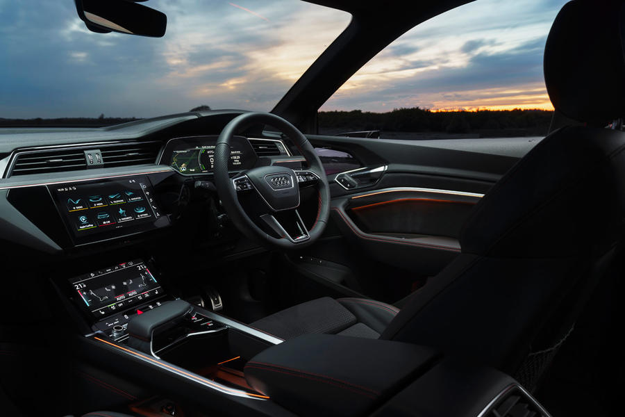 Audi q8 e tron review 2023 008 dash 0