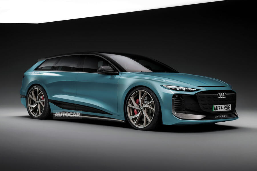 Audi RS6 E-tron â€“Â  Autocar render, front quarter