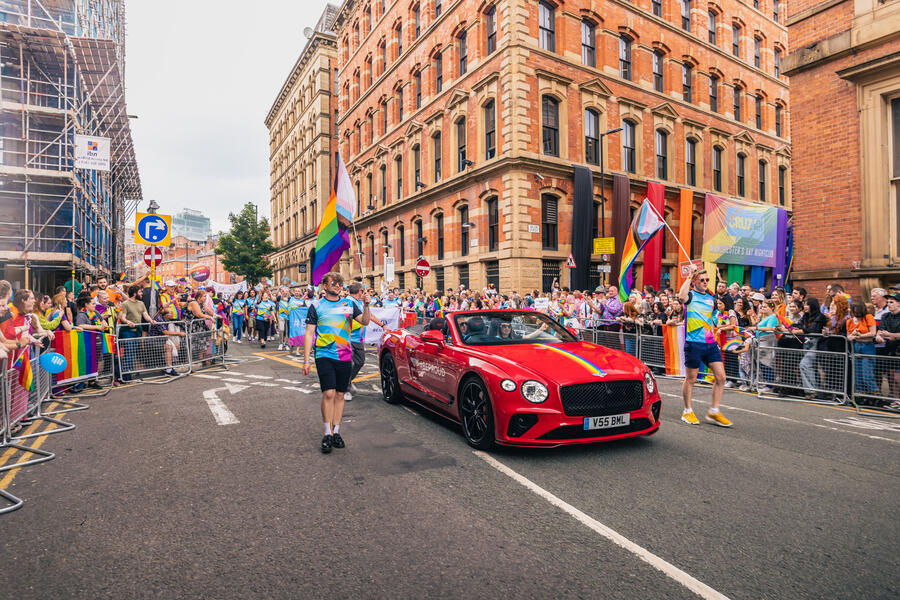 Bentley manchester pride 2022 procession