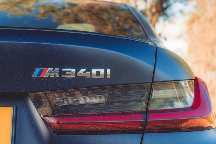 BMW M340i boot badge