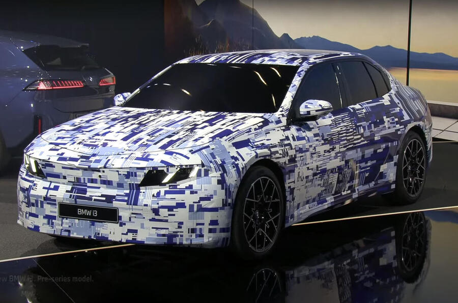 Camouflaged BMW i3