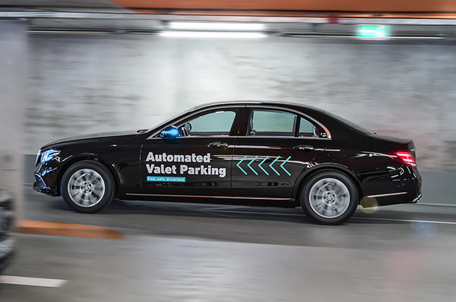 Bosch automated valet parking side tracking