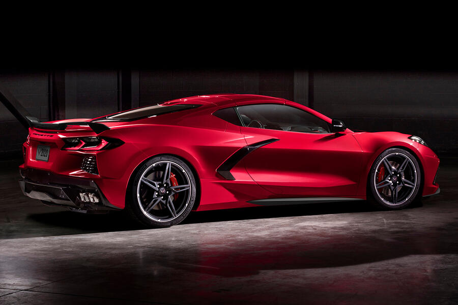 aria-label="corvette c8 official debut rear"