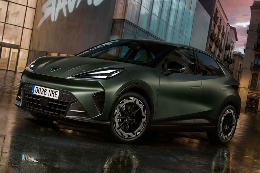 Cupra Raval in matt green