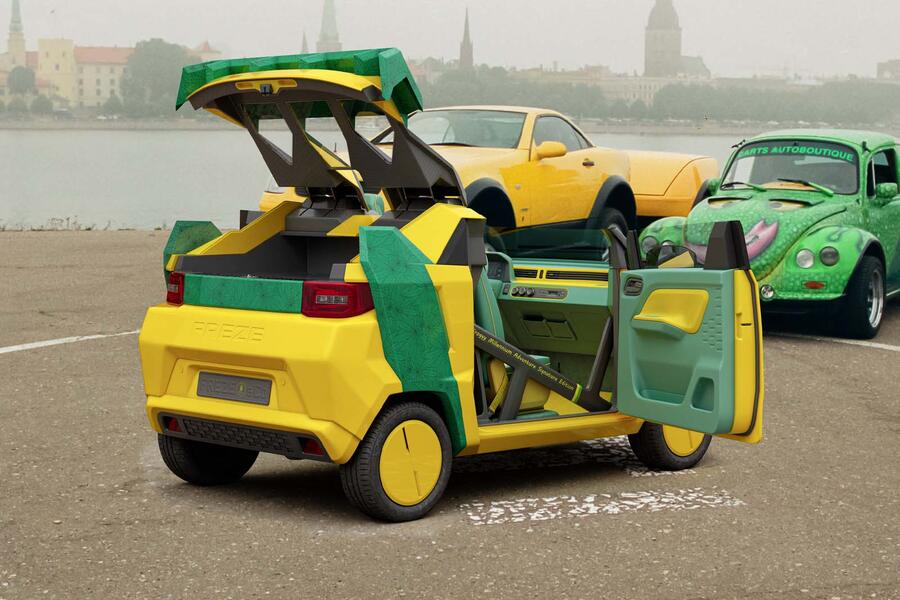 Dartz Freze Froggy Beachstar is tiny EV convertible Autocar