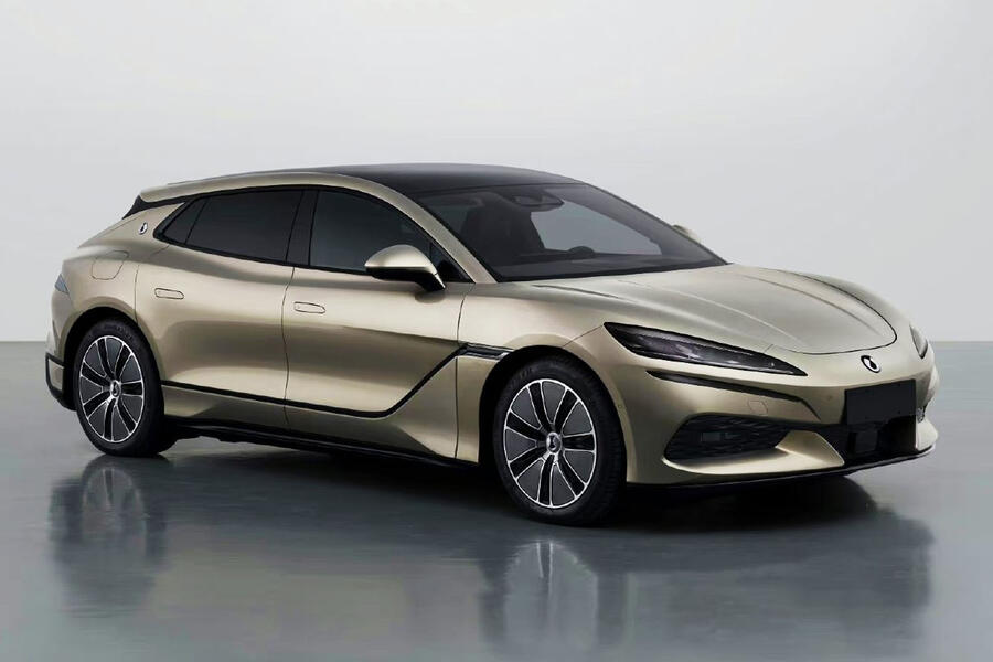 Denza Z9 GT patent image â€“ front quarter
