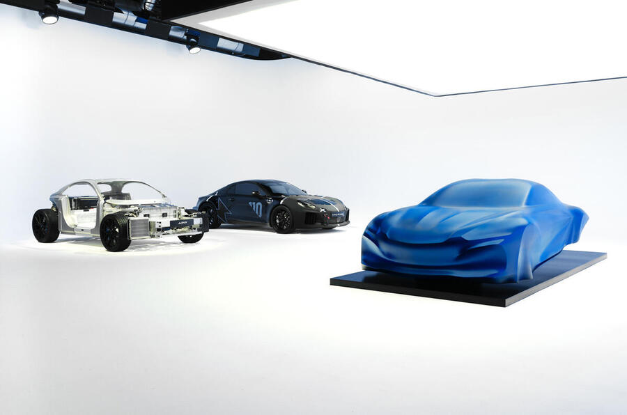 Alpine A110 sculpture
