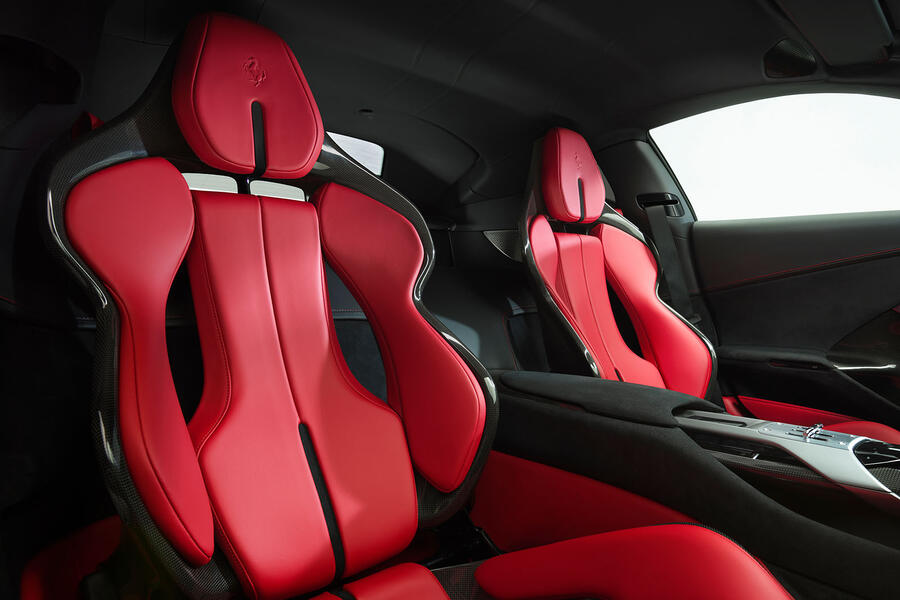 ferrari 12cilindri white seats