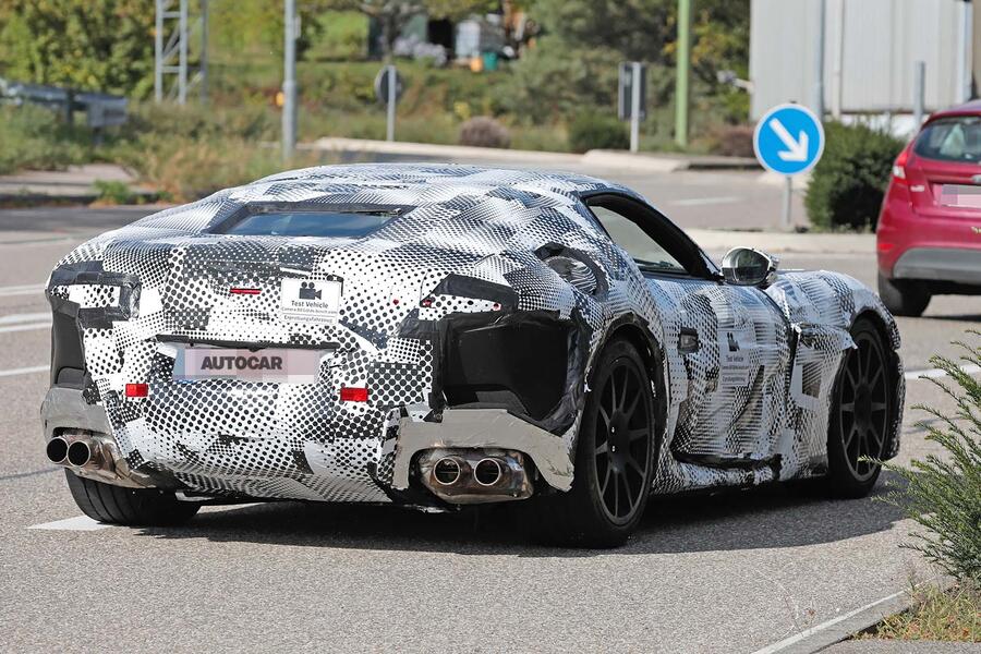 ferrari 812 successor rear three quarter