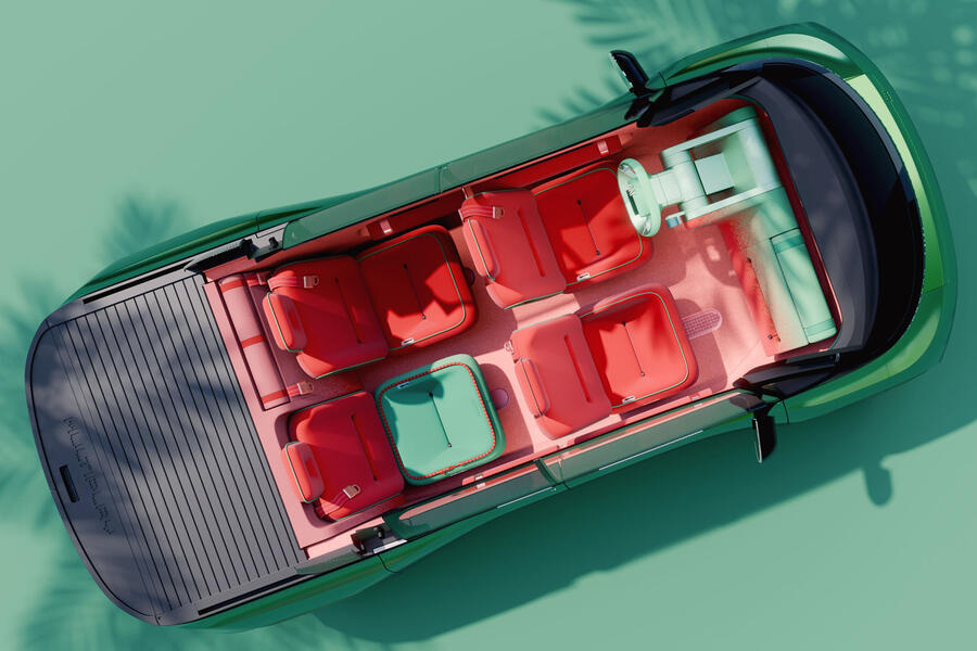 Fiat Multiplay interior – plan view