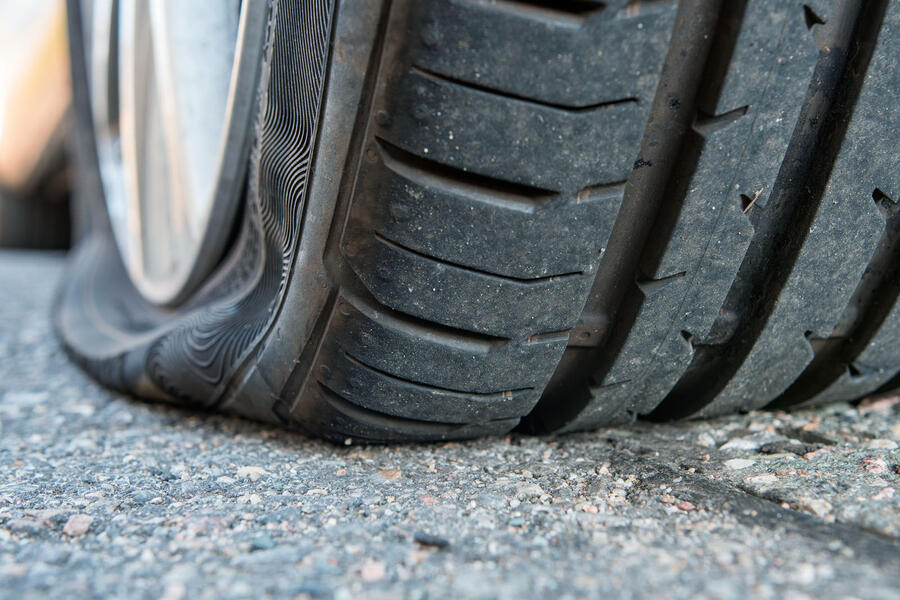 Flat tyre