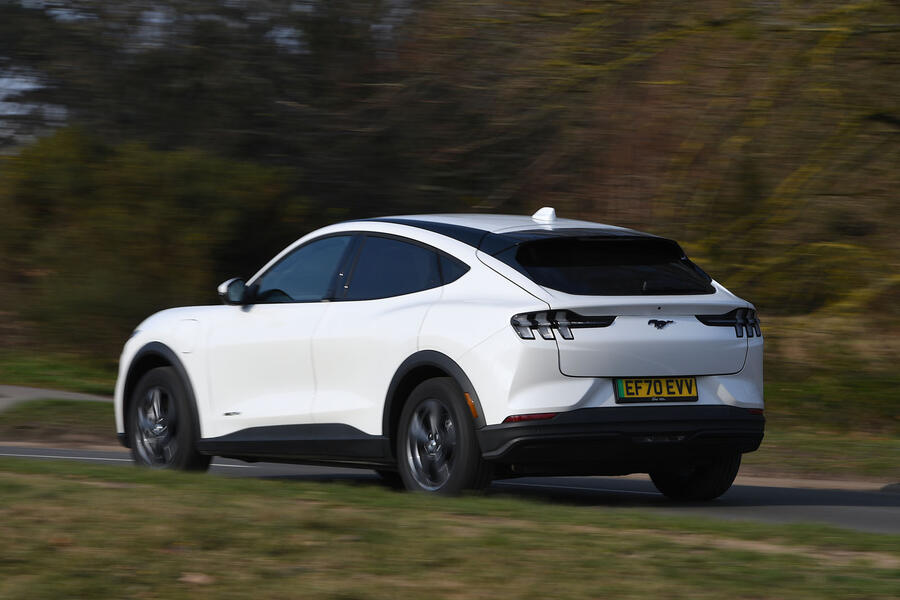 Ford mustang mach e 2021 rear quarter tracking