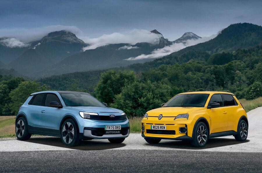 Autocar render of new Ford 'Fiesta' with Renault 5