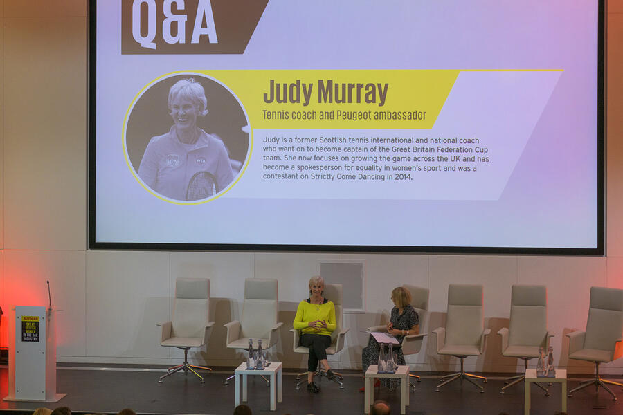 Gbw 2019 judy murray on stage
