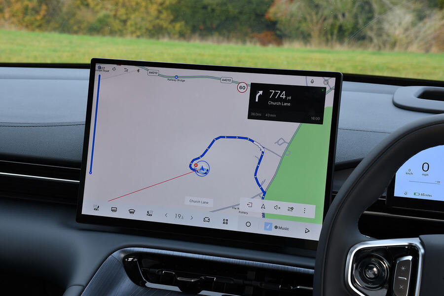 Geely EX5 infotainment screen