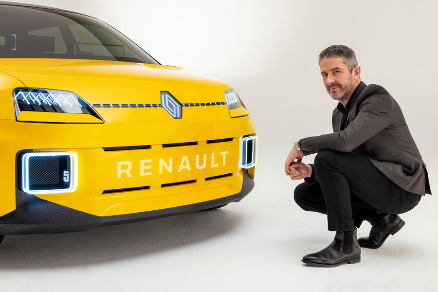 Gilles Vidal with the Renault 5 concept