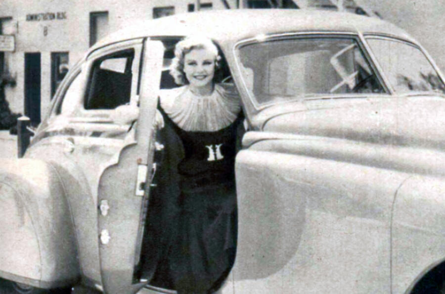 Ginger rogers with car