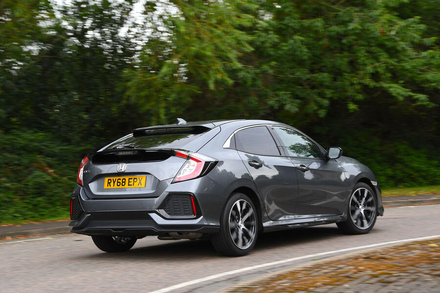 Honda civic rear three quarter