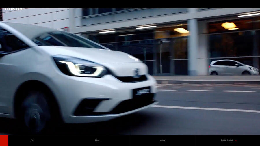 Honda uk website homepage