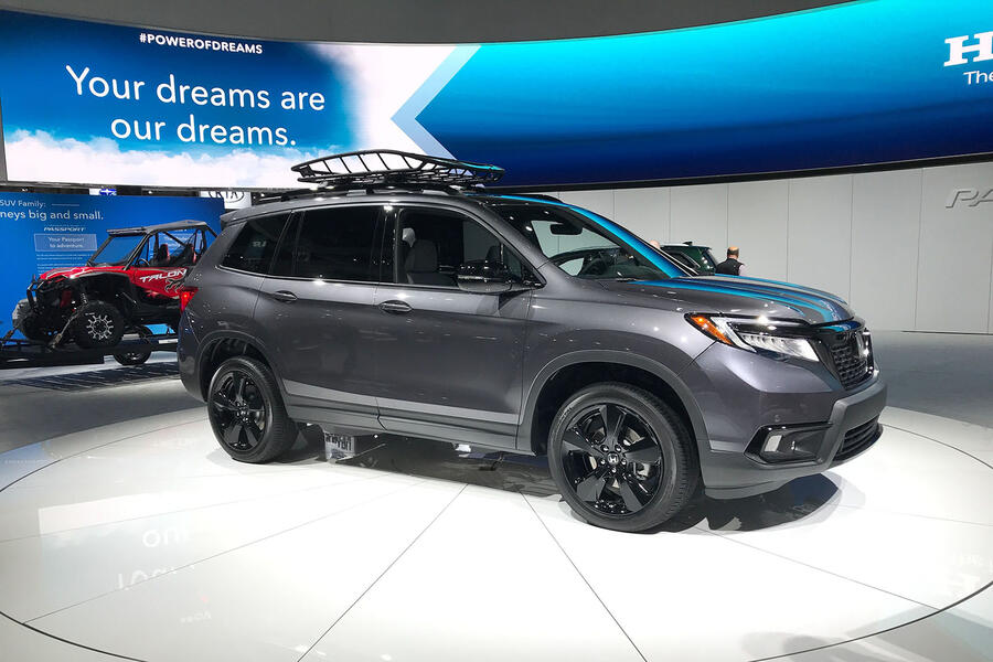 Honda passport la stand front