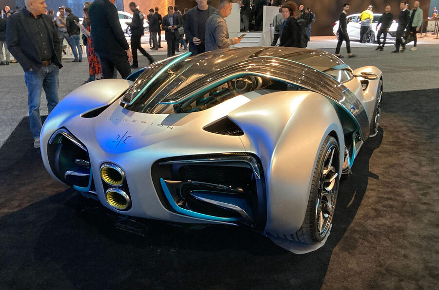 Изложението в Лос Анджелис (СНИМКИ) - hyperion xp1 on display at los angeles rear three quarters